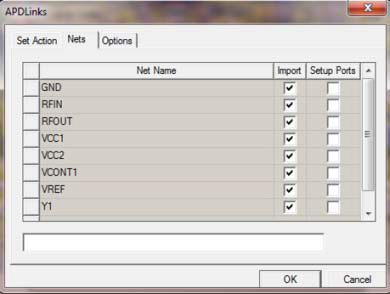APDLinks dialog.