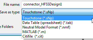 Save as type drop-down menu. Save as type drop-down menu.