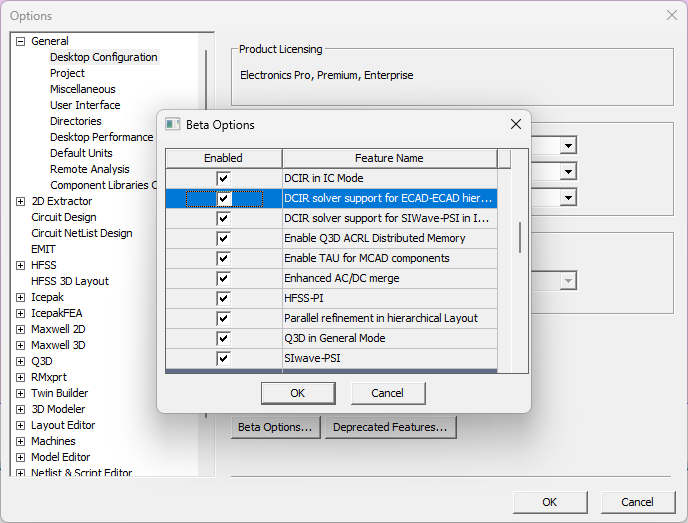 Hierarchical Layout Beta Option