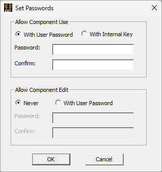 Set Passwords Window