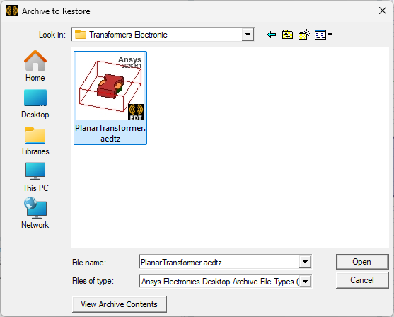 Archive to Restore Archive to Restore