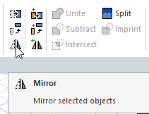 View of Mirror icon.