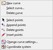 Curve Menu