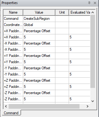 Properties dialog.