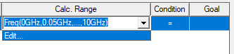 Calculation range field. 