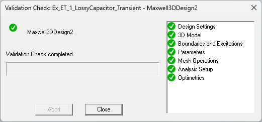 Validation Check Window