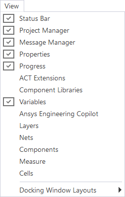 View Menu - Basic