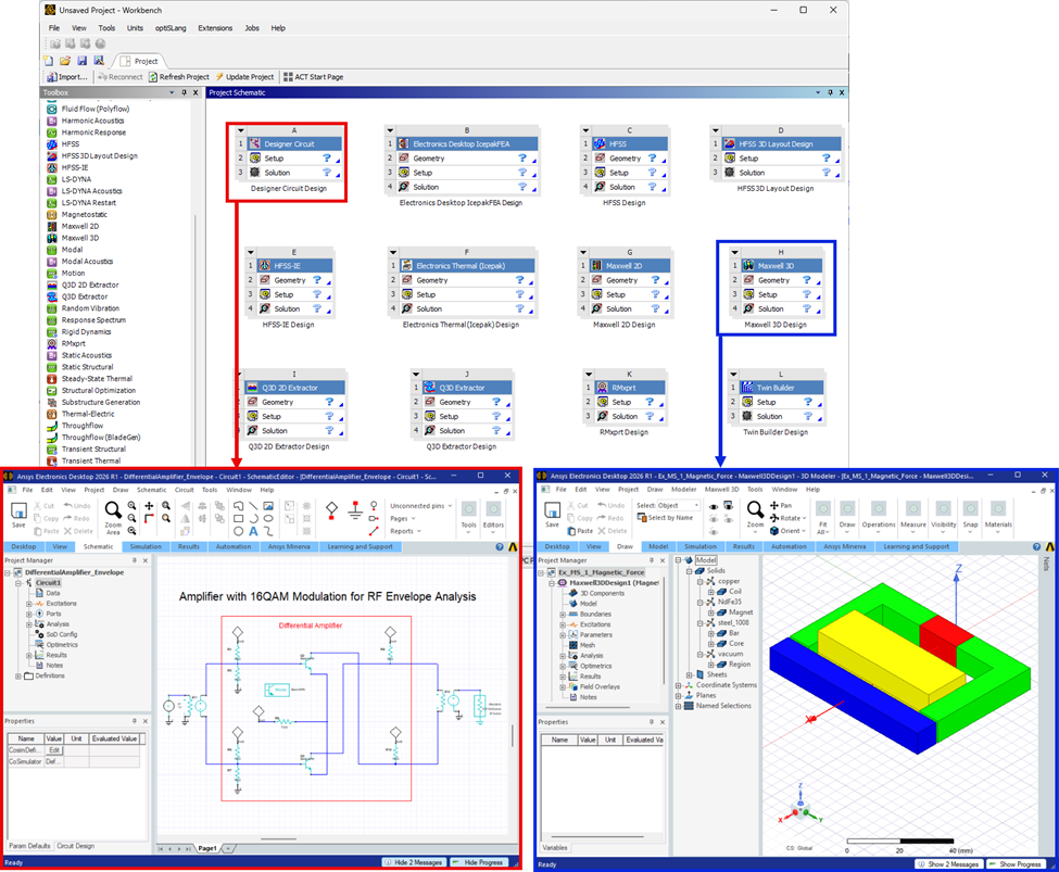 Workbench Linked to Projects