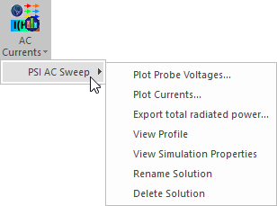 AC Results Menu