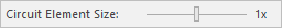 Circuit Element Size Slider