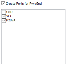 Create Ports for Pwr/Gnd