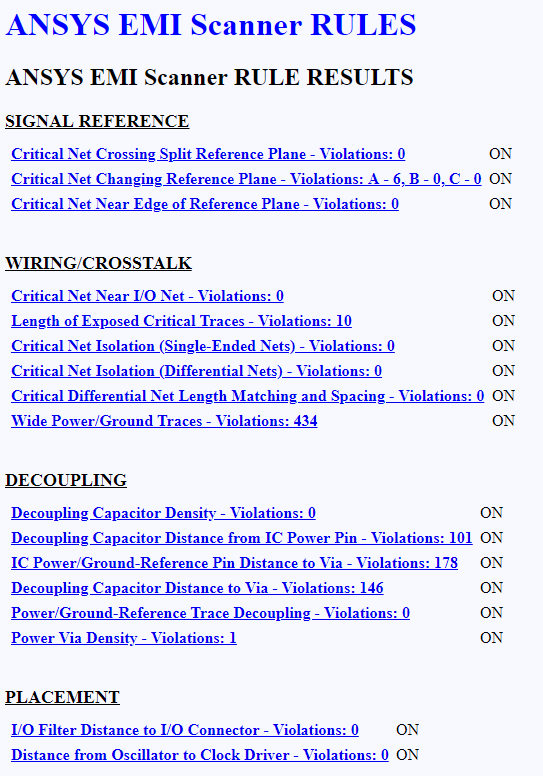 HTML Report