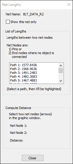 Net Lengths