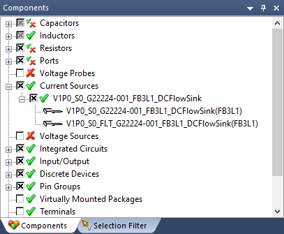 Components Window