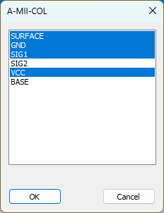 Net Selection Window Net Selection Window