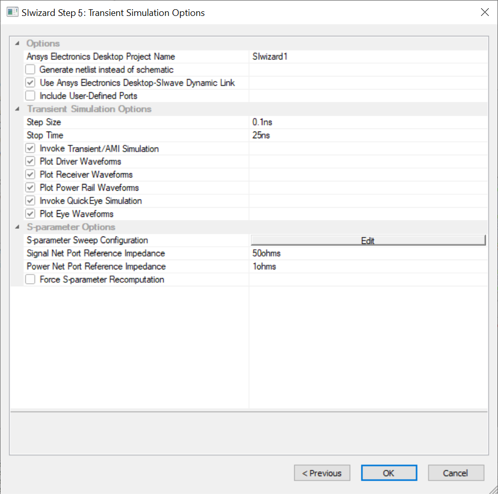 SIwizard Step 5