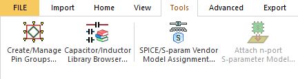 Tools > Capacitor/Inductor Library Browser Tools > Capacitor/Inductor Library Browser