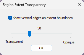 Region Extent Transparency Window