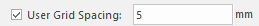 User Grid Spacing Option