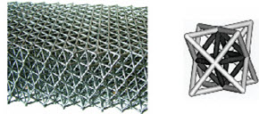 A micro-truss structure and its triangulated unit cell