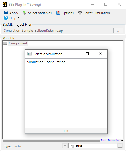 Select the Simulation to use in the Behavior Execution Engine Plug-In.