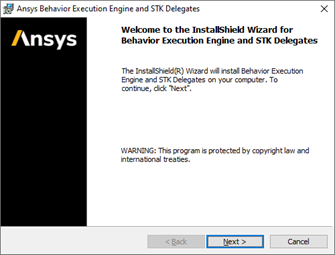 On the Welcome screen, click the Next button.