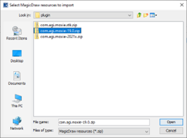 Select the folder that matches your MagicDraw or Cameo version from the list.