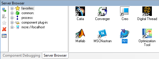 Drag the NX Plug-In from the Server Browser into the Analysis View.