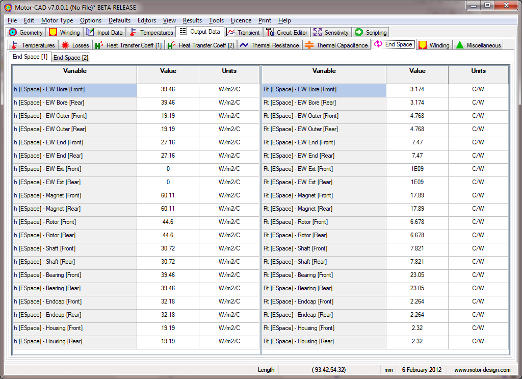 End Space [Output Data]