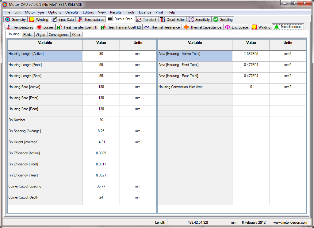 Miscellaneous [Output Data]