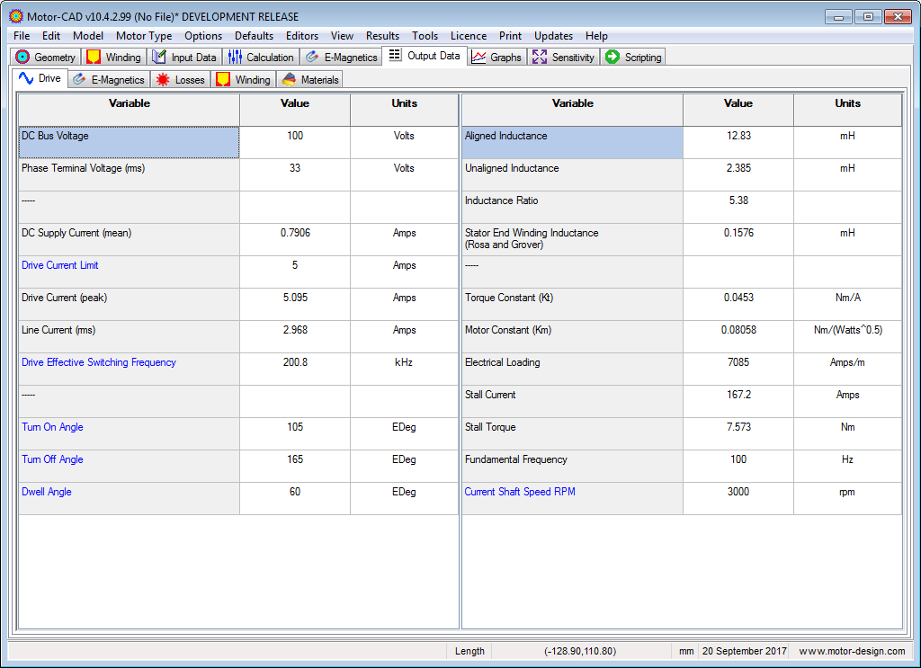 Drive [SRM Output Data]