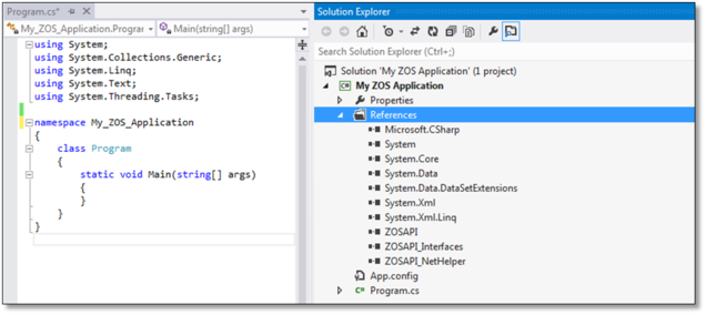 Manually Creating a Project (Using Visual Studio)