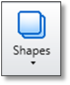 Shapes (operations group, the part designer tab)