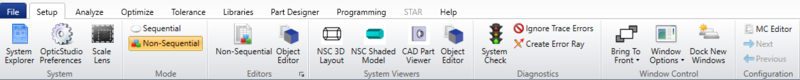 The Setup Tab