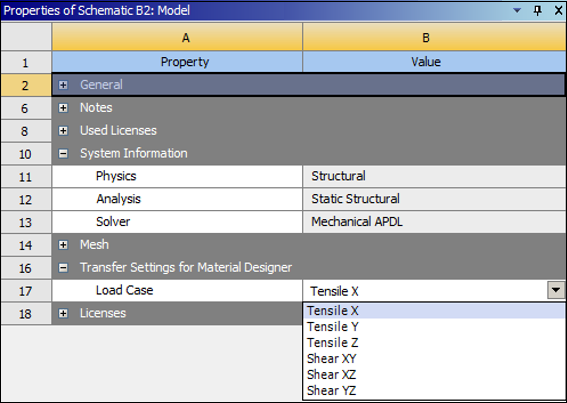 Transfer Settings for Material Designer