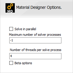 Material Designer Options