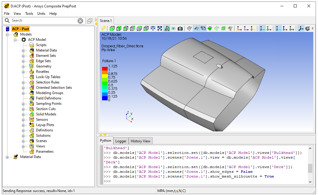 Ansys Composite PrepPost GUI