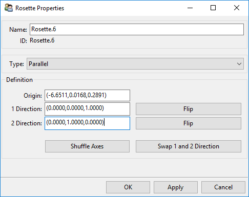 Rosette Properties Dialog