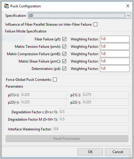 Puck Failure Criteria Configuration
