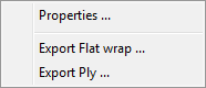 Production Ply Context Menu