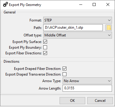 Export Ply Geometry Window