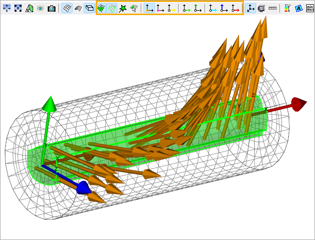 Element Normals of the Filler Elements Computed from Two Rosettes.