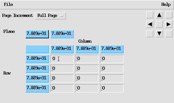 An Example *VEDIT Dialog Box for a TABLE