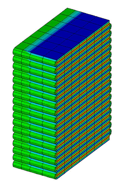 Finite Element Model of a Half-Symmetry