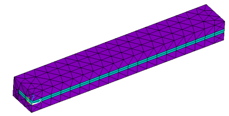 Finite Element Model of the Structural and Electrostatic Domains