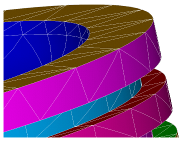 General Contact Surfaces Created by Using Default GCGEN Settings