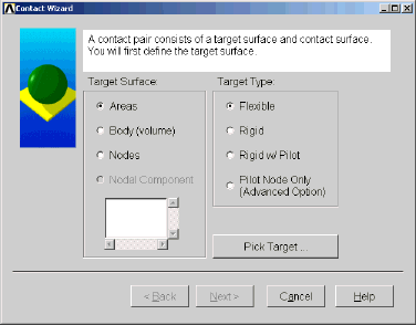 Example of a Contact Wizard Dialog