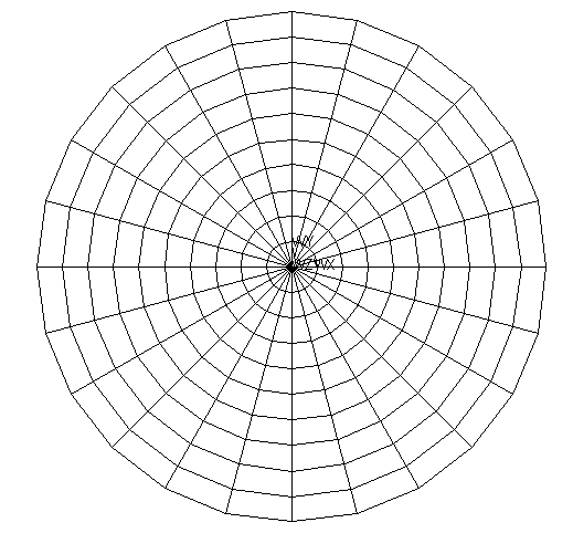 Polar Working Plane Grid