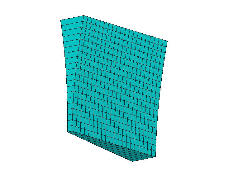 Shell Elements with Thickness Shown