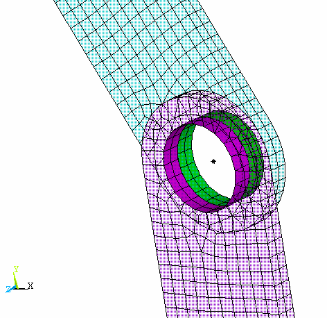 Pinned Joint Contact Elements